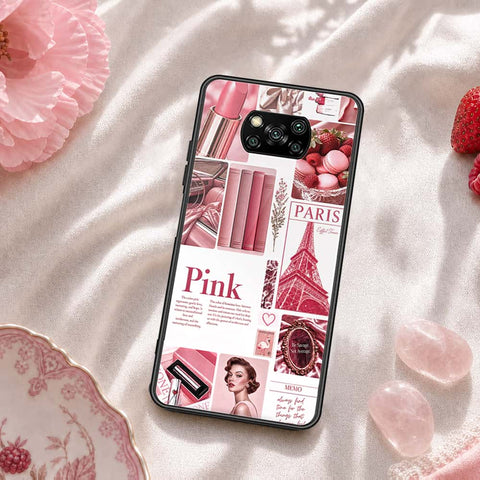 Xiaomi Poco X3 NFC Cover - ONation Aesthetic Collage Series - HQ Ultra Shine Premium Infinity Glass Soft Silicon Borders Case