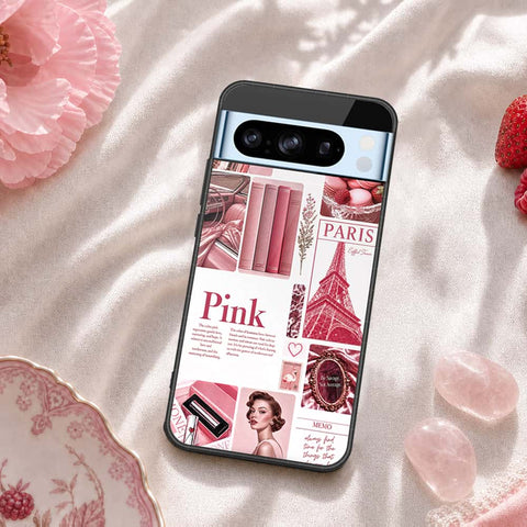 Google Pixel 8 Pro Cover - ONation Aesthetic Collage Series - HQ Ultra Shine Premium Infinity Glass Soft Silicon Borders Case