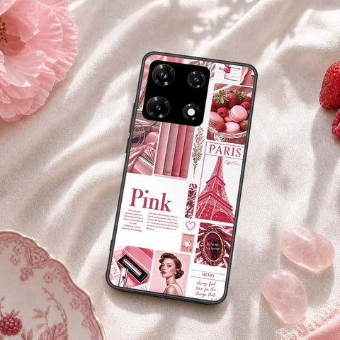 Infinix Note 30 VIP Cover - ONation Aesthetic Collage Series - HQ Ultra Shine Premium Infinity Glass Soft Silicon Borders Case