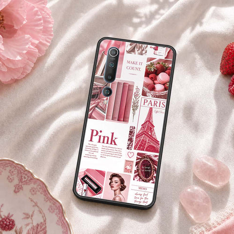 Xiaomi Mi 10 Cover - ONation Aesthetic Collage Series - HQ Ultra Shine Premium Infinity Glass Soft Silicon Borders Case