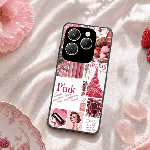 Tecno Spark 20 Pro Cover - ONation Aesthetic Collage Series - HQ Ultra Shine Premium Infinity Glass Soft Silicon Borders Case