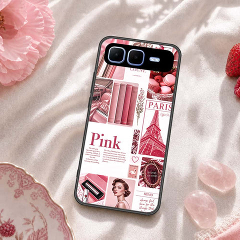 Infinix Smart 10 Plus Cover - ONation Aesthetic Collage Series - HQ Ultra Shine Premium Infinity Glass Soft Silicon Borders Case