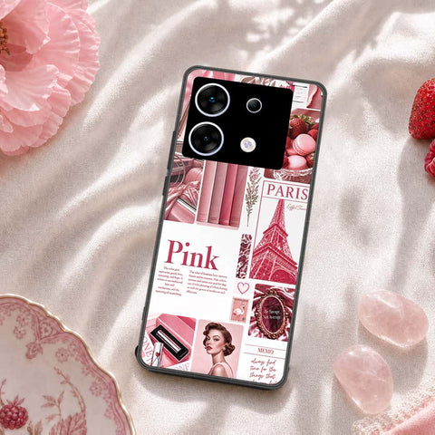 Infinix Zero 30 5G Cover - ONation Aesthetic Collage Series - HQ Ultra Shine Premium Infinity Glass Soft Silicon Borders Case
