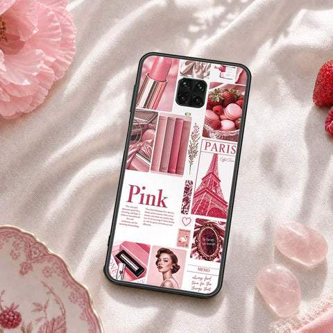 Xiaomi Redmi Note 9S Cover - ONation Aesthetic Collage Series - HQ Ultra Shine Premium Infinity Glass Soft Silicon Borders Case