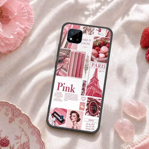 Realme C20A Cover - ONation Aesthetic Collage Series - HQ Ultra Shine Premium Infinity Glass Soft Silicon Borders Case