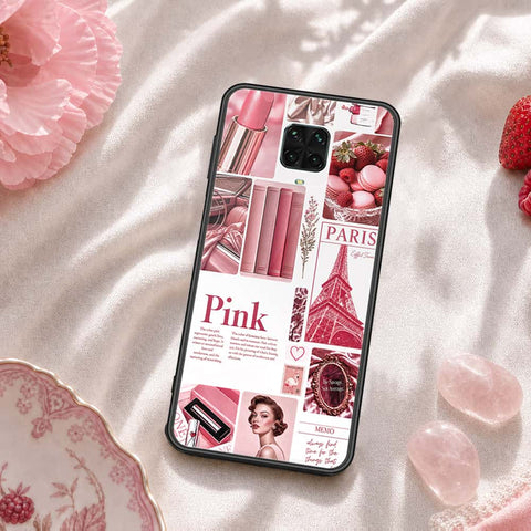 Xiaomi Redmi Note 9 Pro Cover - ONation Aesthetic Collage Series - HQ Ultra Shine Premium Infinity Glass Soft Silicon Borders Case