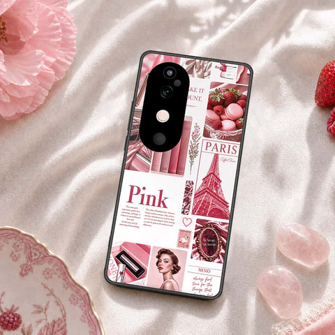 Vivo S19 Cover - ONation Aesthetic Collage Series - HQ Ultra Shine Premium Infinity Glass Soft Silicon Borders Case