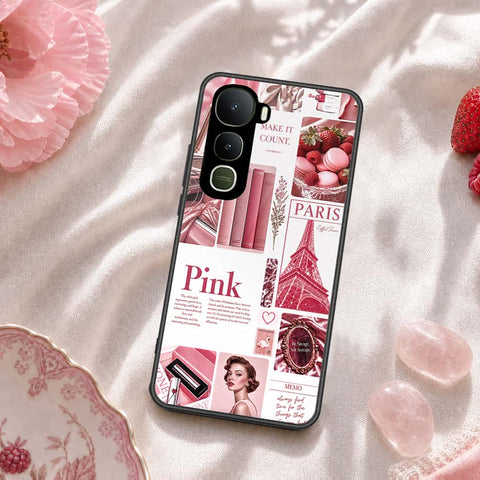 Vivo Y400 Cover - ONation Aesthetic Collage Series - HQ Ultra Shine Premium Infinity Glass Soft Silicon Borders Case