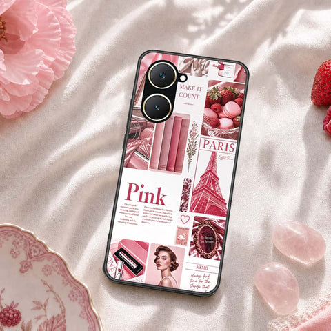Vivo Y18 Cover - ONation Aesthetic Collage Series - HQ Ultra Shine Premium Infinity Glass Soft Silicon Borders Case