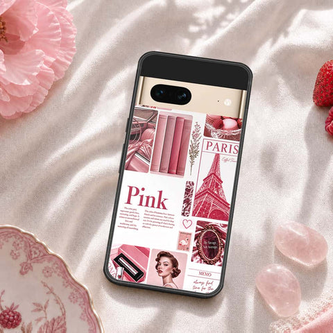 Google Pixel 7 Cover - ONation Aesthetic Collage Series - HQ Ultra Shine Premium Infinity Glass Soft Silicon Borders Case