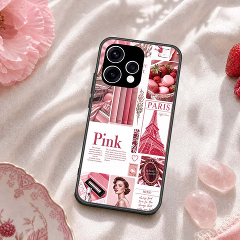 Oppo Reno 15c Cover - ONation Aesthetic Collage Series - HQ Ultra Shine Premium Infinity Glass Soft Silicon Borders Case