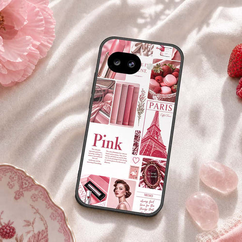 Google Pixel 10a Cover - ONation Aesthetic Collage Series - HQ Ultra Shine Premium Infinity Glass Soft Silicon Borders Case