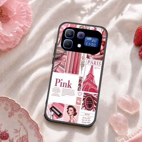 Infinix Note 60 Cover - ONation Aesthetic Collage Series - HQ Ultra Shine Premium Infinity Glass Soft Silicon Borders Case