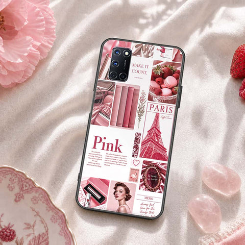 Oppo A72 Cover - ONation Aesthetic Collage Series - HQ Ultra Shine Premium Infinity Glass Soft Silicon Borders Case
