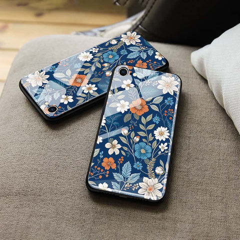 Samsung Galaxy A55 Cover - ONation Botanical Bloom Series - HQ Ultra Shine Premium Infinity Glass Soft Silicon Borders Case