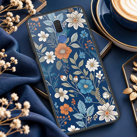 Huawei Mate 10 Lite Cover - ONation Botanical Bloom Series - HQ Ultra Shine Premium Infinity Glass Soft Silicon Borders Case
