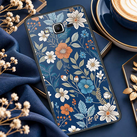 Samsung Galaxy Grand Prime Cover - ONation Botanical Bloom Series - HQ Ultra Shine Premium Infinity Glass Soft Silicon Borders Case