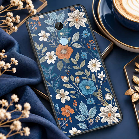 Xiaomi Redmi Note 5 / Redmi 5 Plus Cover - ONation Botanical Bloom Series - HQ Ultra Shine Premium Infinity Glass Soft Silicon Borders Case