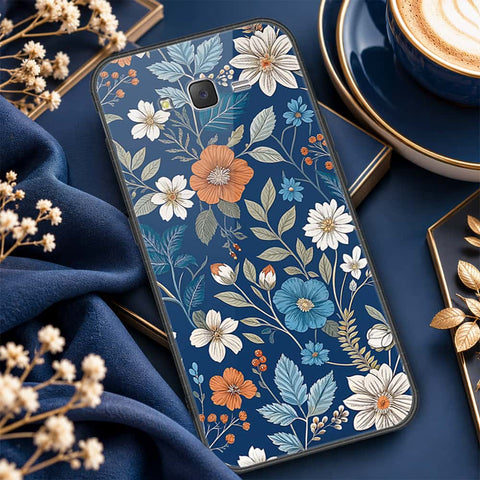 Samsung Galaxy J7 2015 Cover - ONation Botanical Bloom Series - HQ Ultra Shine Premium Infinity Glass Soft Silicon Borders Case