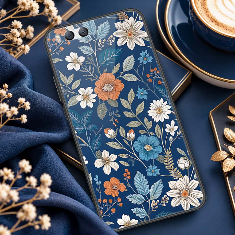 Xiaomi Mi 6 Cover - ONation Botanical Bloom Series - HQ Ultra Shine Premium Infinity Glass Soft Silicon Borders Case