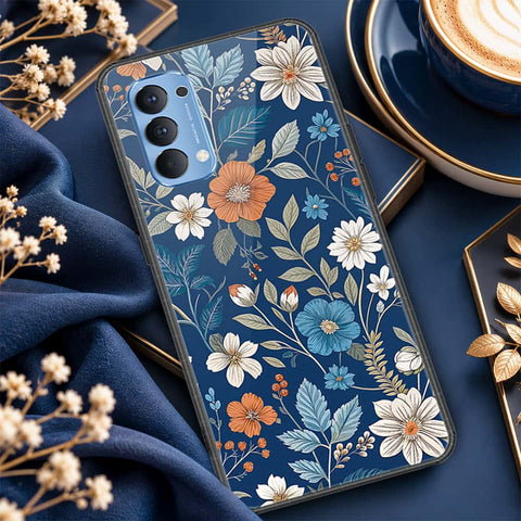 Oppo Reno 4 Cover - ONation Aesthetic Collage Series - HQ Ultra Shine Premium Infinity Glass Soft Silicon Borders Case