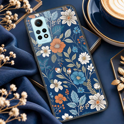 Xiaomi Redmi Note 12 Pro 4G Cover - ONation Botanical Bloom Series - HQ Ultra Shine Premium Infinity Glass Soft Silicon Borders Case