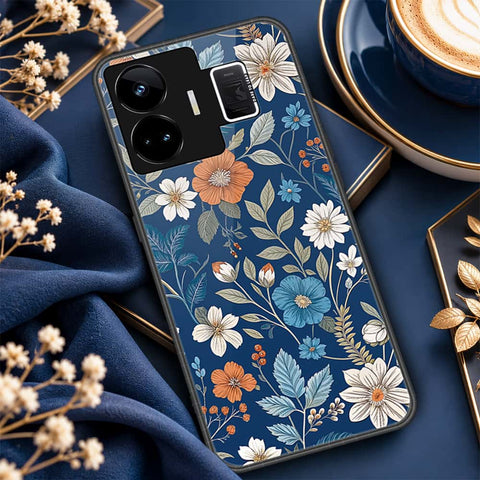 Realme GT Neo 5 Cover - ONation Botanical Bloom Series - HQ Ultra Shine Premium Infinity Glass Soft Silicon Borders Case