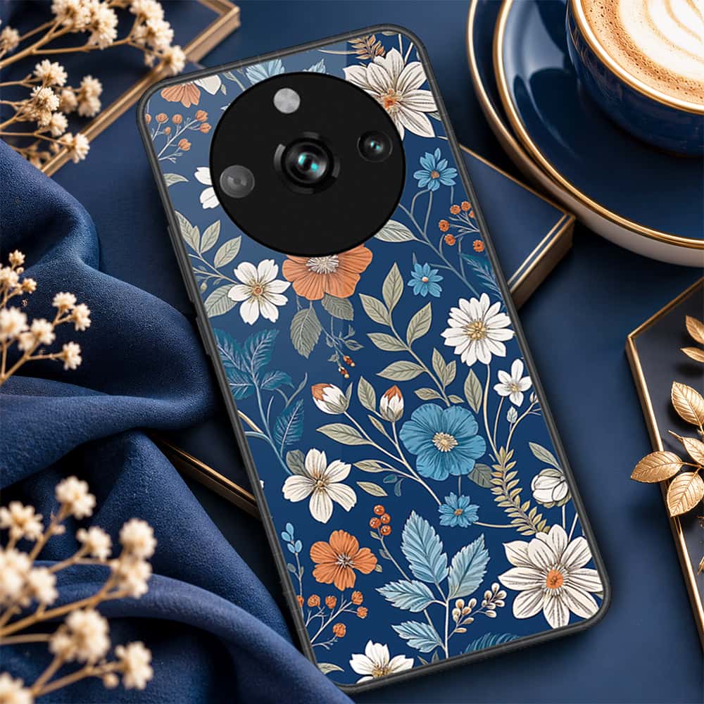 Realme 11 Pro Cover - ONation Botanical Bloom Series - HQ Ultra Shine Premium Infinity Glass Soft Silicon Borders Case