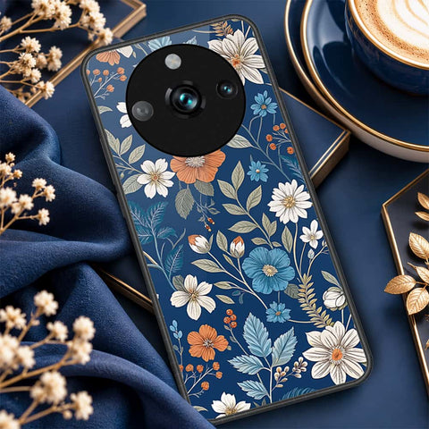 Realme 11 Pro Plus Cover - ONation Botanical Bloom Series - HQ Ultra Shine Premium Infinity Glass Soft Silicon Borders Case