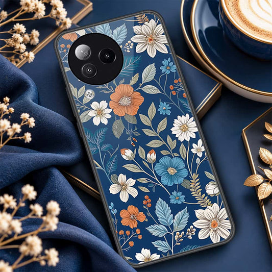 Xiaomi Civi 3 Cover - ONation Botanical Bloom Series - HQ Ultra Shine Premium Infinity Glass Soft Silicon Borders Case