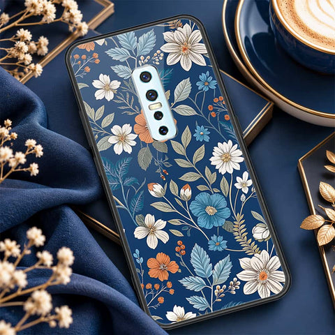 Vivo V17 Pro Cover - ONation Botanical Bloom Series - HQ Ultra Shine Premium Infinity Glass Soft Silicon Borders Case