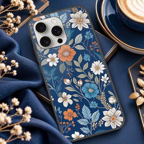iPhone 16 Pro Max - ONation Botanical Bloom Series - HQ Ultra Shine Premium Infinity Glass Soft Silicon Borders Case