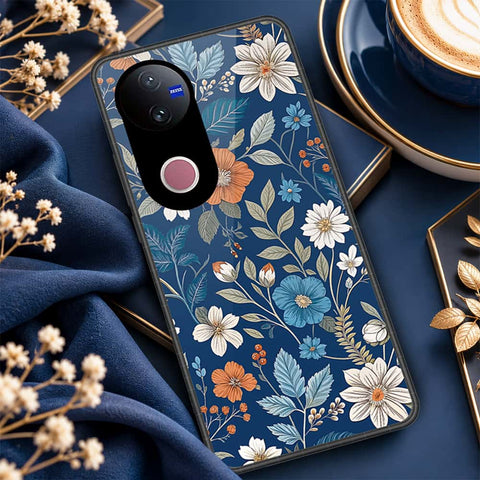 Vivo T4R Cover - ONation Botanical Bloom Series - HQ Ultra Shine Premium Infinity Glass Soft Silicon Borders Case