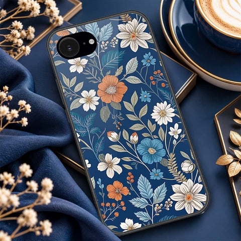 iPhone 18e Cover - ONation Botanical Bloom Series - HQ Ultra Shine Premium Infinity Glass Soft Silicon Borders Case