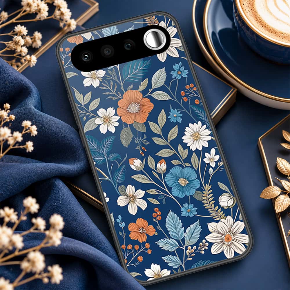 Realme 16 Cover - ONation Botanical Bloom Series - HQ Ultra Shine Premium Infinity Glass Soft Silicon Borders Case