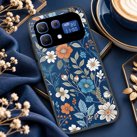 Infinix Note 60 Cover - ONation Botanical Bloom Series - HQ Ultra Shine Premium Infinity Glass Soft Silicon Borders Case