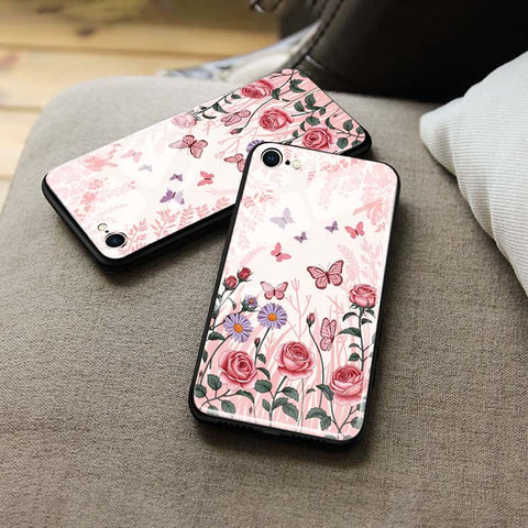 Samsung Galaxy A55 Cover - ONation Botanical Bloom Series - HQ Ultra Shine Premium Infinity Glass Soft Silicon Borders Case