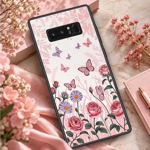 Samsung Galaxy Note 8 Cover - ONation Botanical Bloom Series - HQ Premium Shine Durable Shatterproof Case