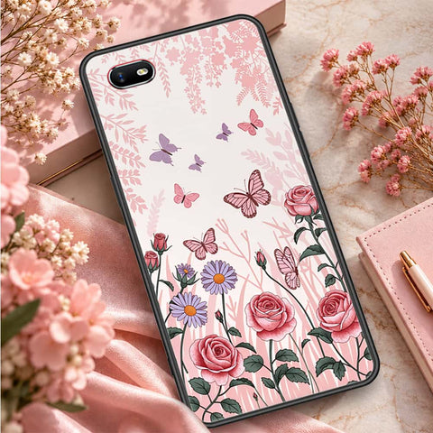 Oppo A1k Cover - ONation Aesthetic Collage Series - HQ Ultra Shine Premium Infinity Glass Soft Silicon Borders Case