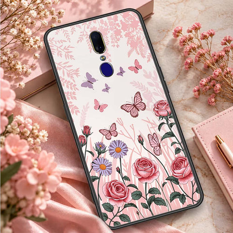 Oppo A9 / A9x Cover - ONation Botanical Bloom Series - HQ Ultra Shine Premium Infinity Glass Soft Silicon Borders Case
