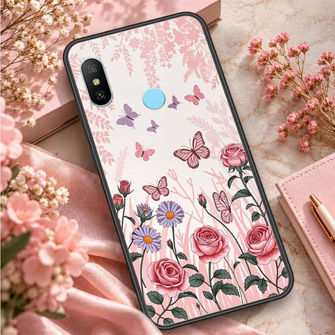 Xiaomi Redmi Note 6 Pro Cover - ONation Aesthetic Collage Series - HQ Ultra Shine Premium Infinity Glass Soft Silicon Borders Case