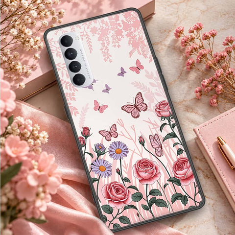 Oppo Reno 4 Pro Cover - ONation Aesthetic Collage Series - HQ Ultra Shine Premium Infinity Glass Soft Silicon Borders Case