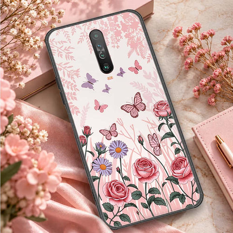 Xiaomi Redmi K30 Cover - ONation Botanical Bloom Series - HQ Ultra Shine Premium Infinity Glass Soft Silicon Borders Case