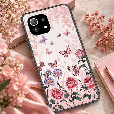 Xiaomi Mi 11 Lite Cover - ONation Aesthetic Collage Series - HQ Ultra Shine Premium Infinity Glass Soft Silicon Borders Case