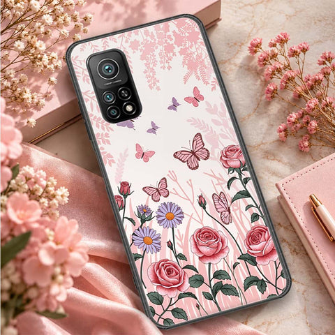 Xiaomi Redmi K30S Cover - ONation Botanical Bloom Series - HQ Ultra Shine Premium Infinity Glass Soft Silicon Borders Case