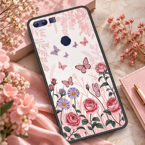 Huawei Honor 8 Cover - ONation Aesthetic Collage Series - HQ Ultra Shine Premium Infinity Glass Soft Silicon Borders Case