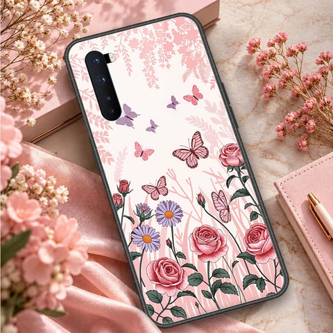 OnePlus Nord Cover - ONation Aesthetic Collage Series - HQ Ultra Shine Premium Infinity Glass Soft Silicon Borders Case