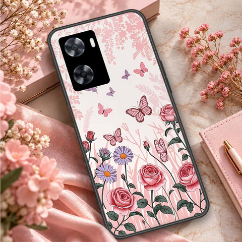 Oppo A77s Cover - ONation Aesthetic Collage Series - HQ Ultra Shine Premium Infinity Glass Soft Silicon Borders Case