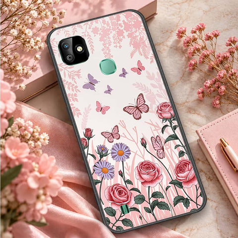 Infinix Smart HD 2021 Cover - ONation Aesthetic Collage Series - HQ Ultra Shine Premium Infinity Glass Soft Silicon Borders Case