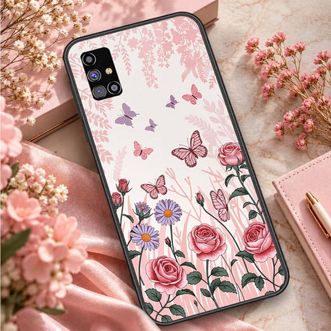 Samsung Galaxy M31s Cover - ONation Aesthetic Collage Series - HQ Ultra Shine Premium Infinity Glass Soft Silicon Borders Case